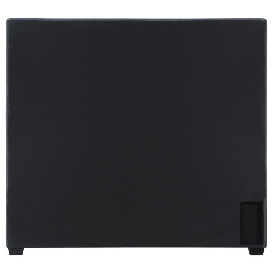 Bowfield Upholstered Eastern King Panel Bed Charcoal - 315900KE