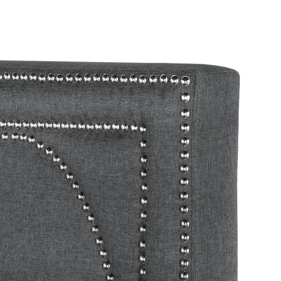 Bowfield Upholstered Eastern King Panel Bed Charcoal - 315900KE