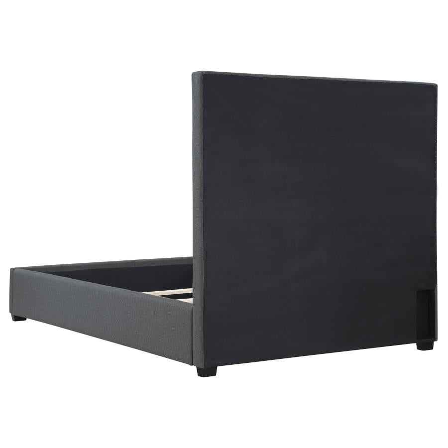 Bowfield Upholstered Queen Panel Bed Charcoal - 315900Q