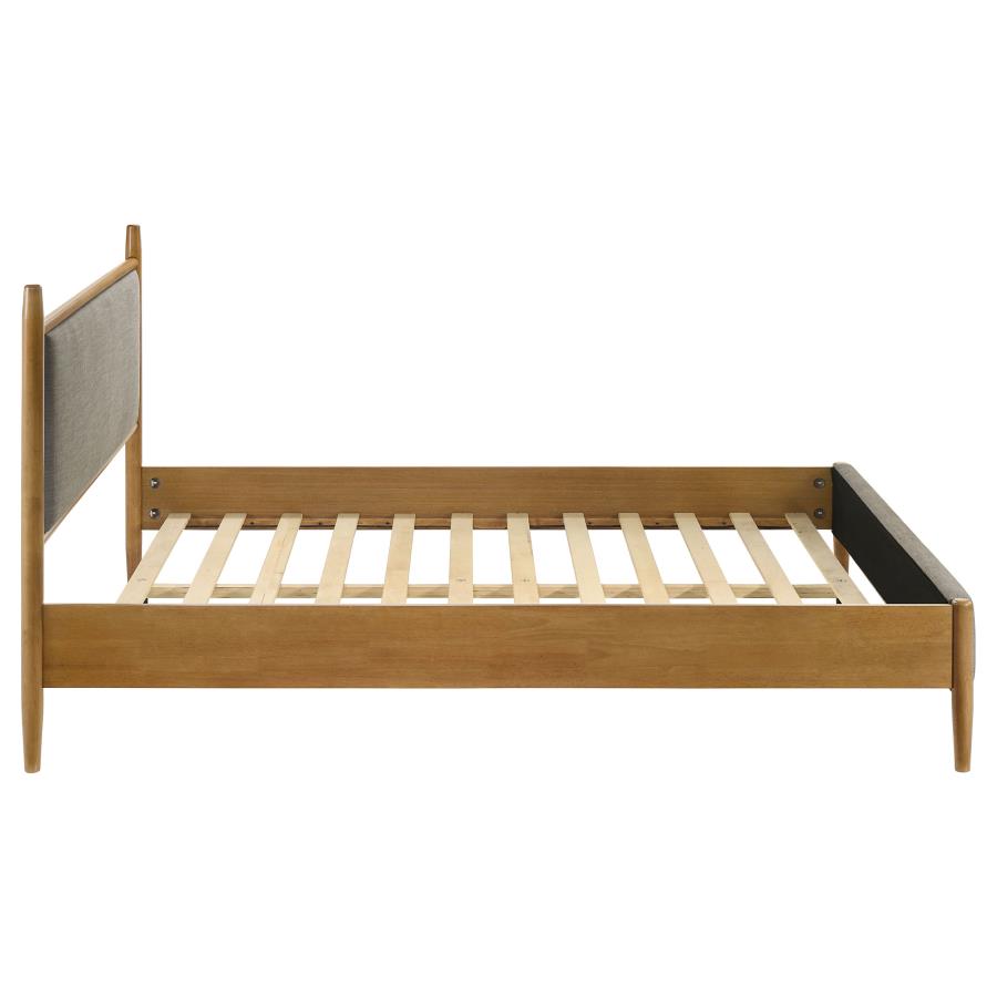 Mason 46-inch Queen Panel Platform Bed Grey and Light Brown - 315914Q