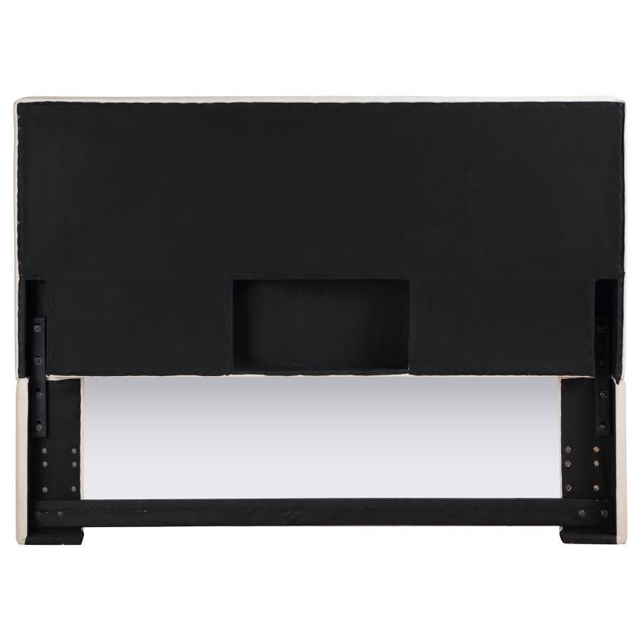Pirro Upholstered Queen or Full Panel Headboard Sand - 315980QF