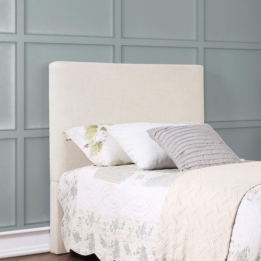 Pirro Upholstered Twin Panel Headboard Sand - 315980T