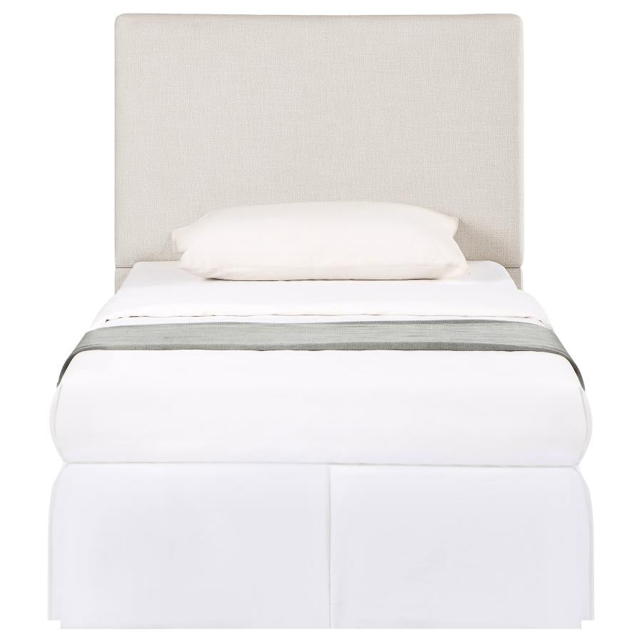 Pirro Upholstered Twin Panel Headboard Sand - 315980T