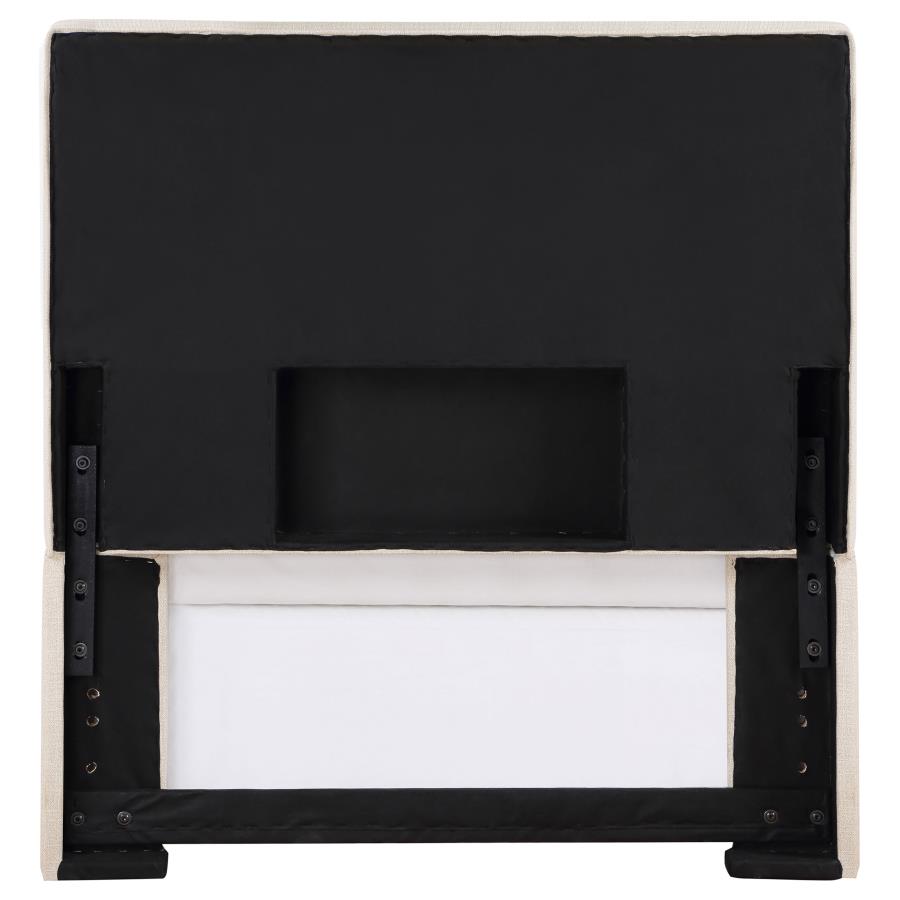 Pirro Upholstered Twin Panel Headboard Sand - 315980T