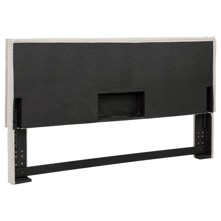 Izzy Upholstered King Panel Headboard Sand - 315985K