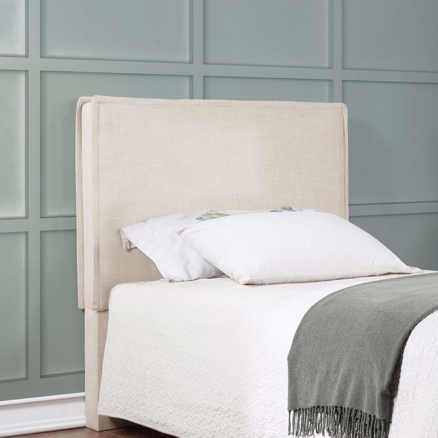 Izzy Upholstered Twin Panel Headboard Sand - 315985T