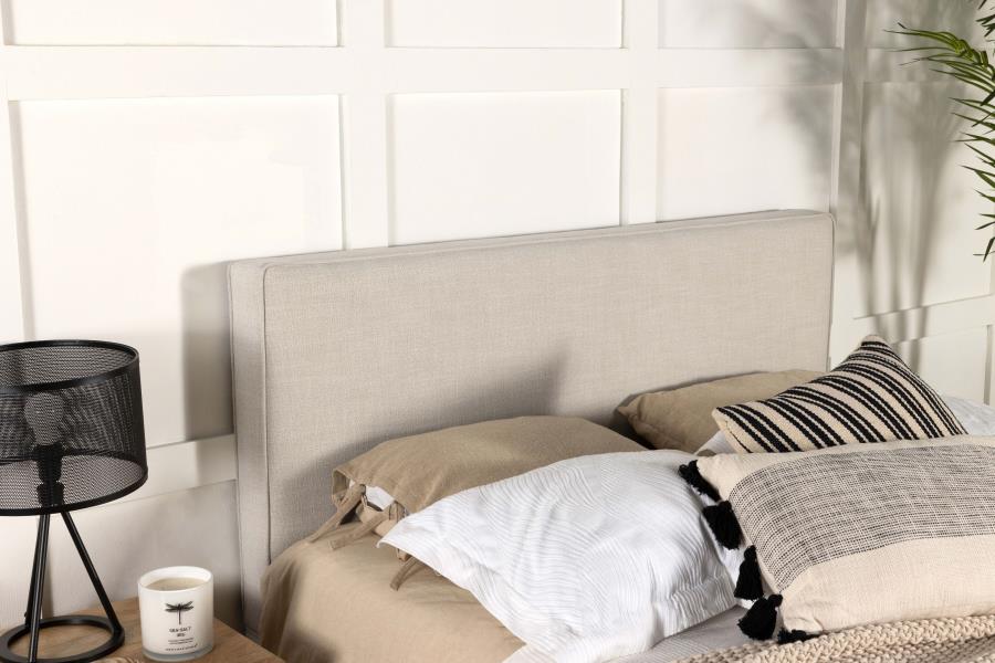 Kosmo Upholstered King Panel Headboard Sand - 315993K