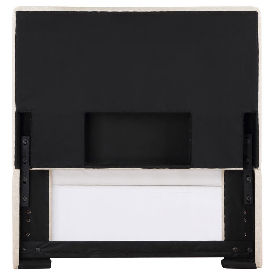 Kosmo Upholstered Twin Panel Headboard Sand - 315993T