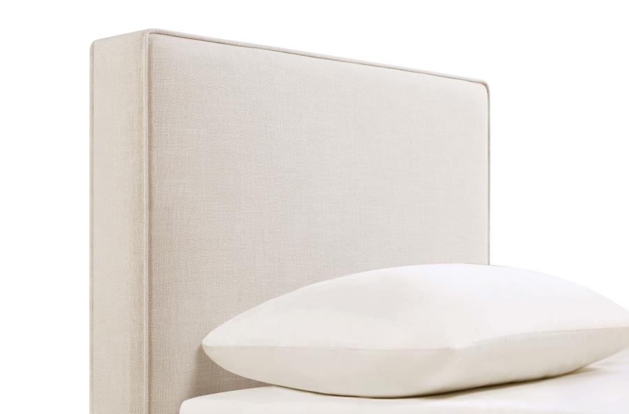Kosmo Upholstered Twin Panel Headboard Sand - 315993T