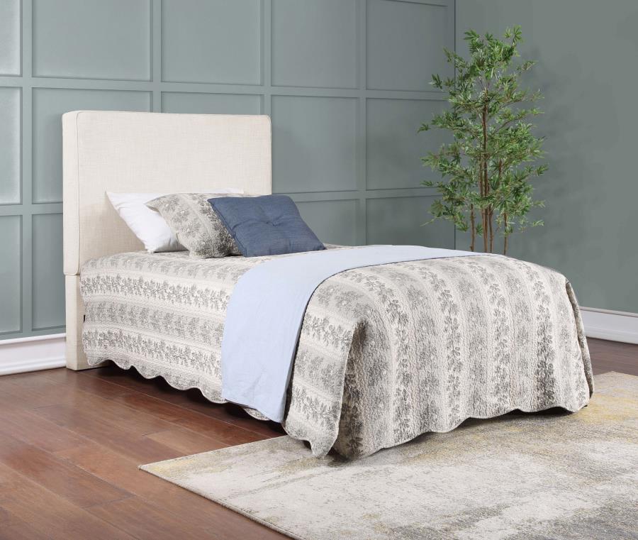 Kosmo Upholstered Twin Panel Headboard Sand - 315993T