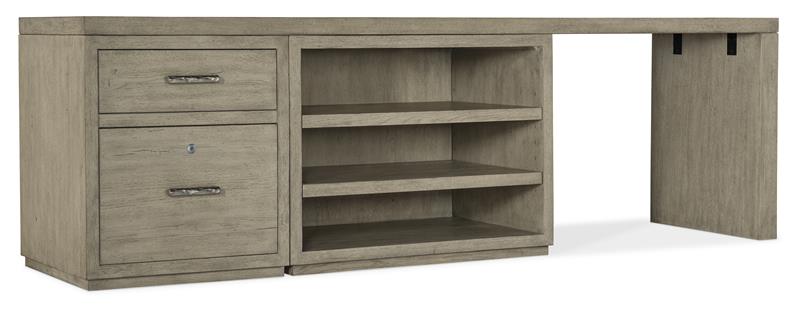 Linville Falls 96" Desk with File and Open Desk Cabinet - 6150-10927-85