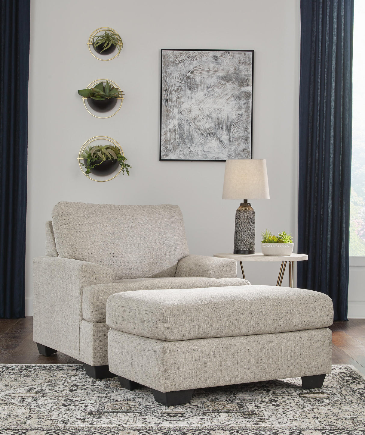 Vayda Chair and Ottoman - 33104U2
