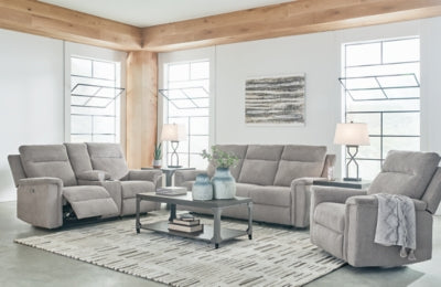 Barnsana Power Reclining Sofa, Loveseat and Recliner - 33201U2