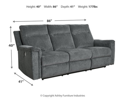 Barnsana Power Reclining Sofa, Loveseat and Recliner - 33202U2