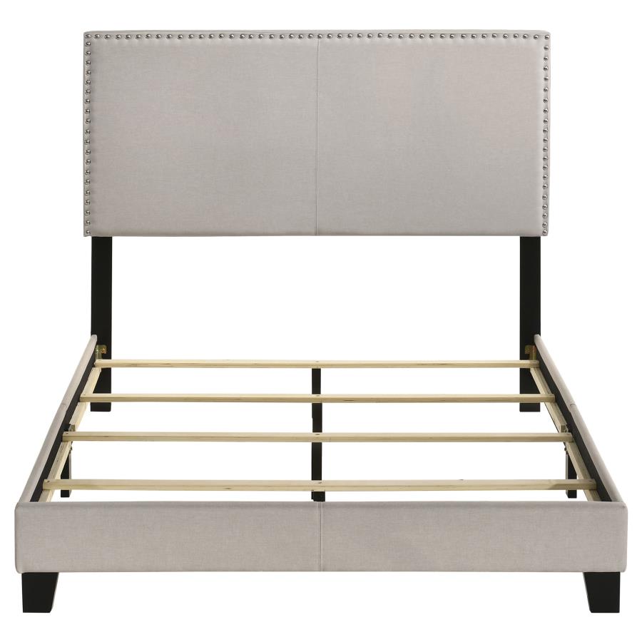 Boyd Upholstered Full Panel Bed Ivory - 350051F