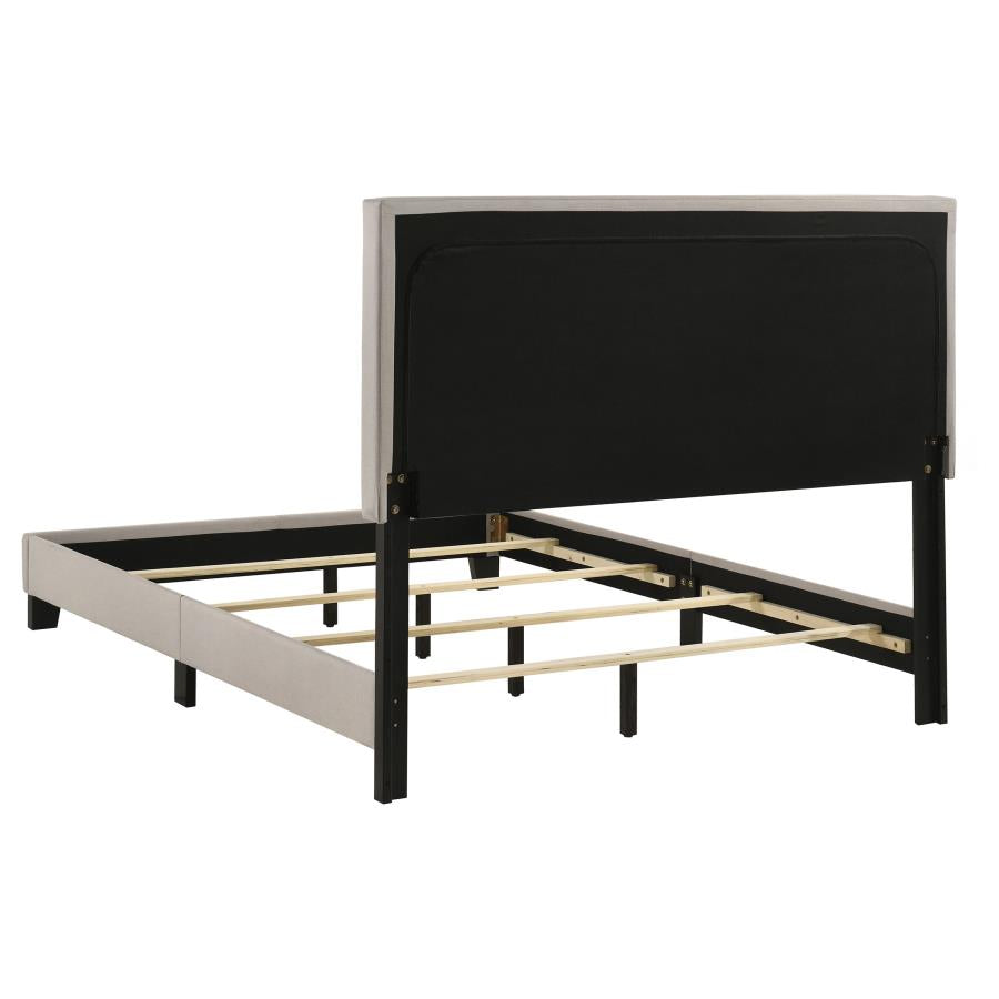 Boyd Upholstered Full Panel Bed Ivory - 350051F