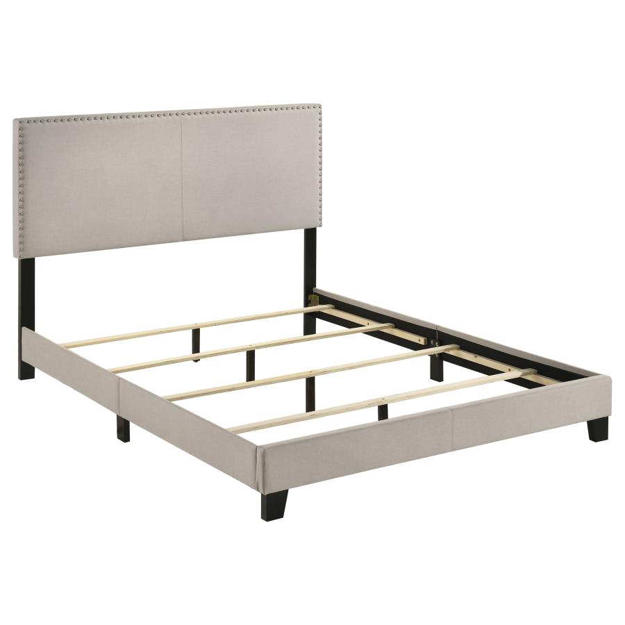 Boyd Upholstered Queen Panel Bed Ivory - 350051Q