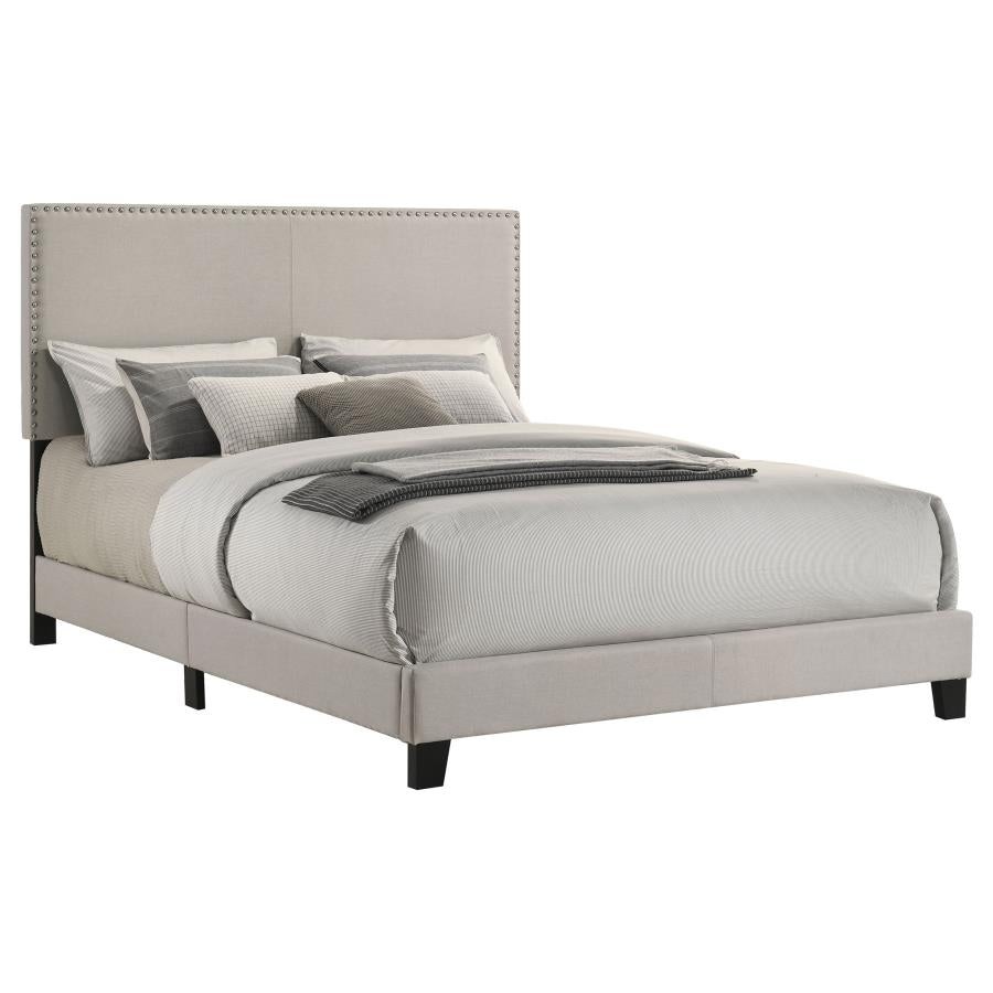 Boyd Upholstered Queen Panel Bed Ivory - 350051Q