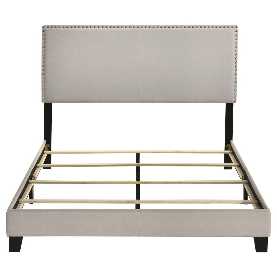 Boyd Upholstered Queen Panel Bed Ivory - 350051Q