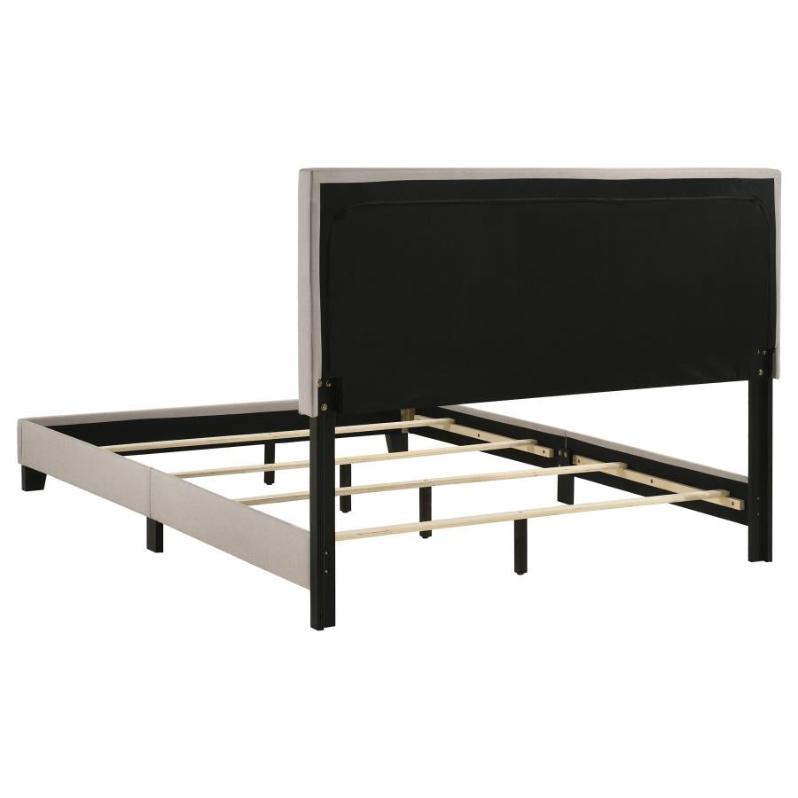 Boyd Upholstered Queen Panel Bed Ivory - 350051Q