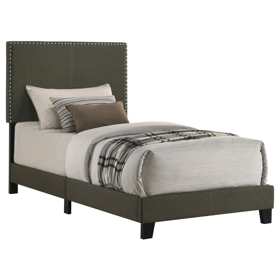 Boyd Upholstered Twin Panel Bed Charcoal - 350061T