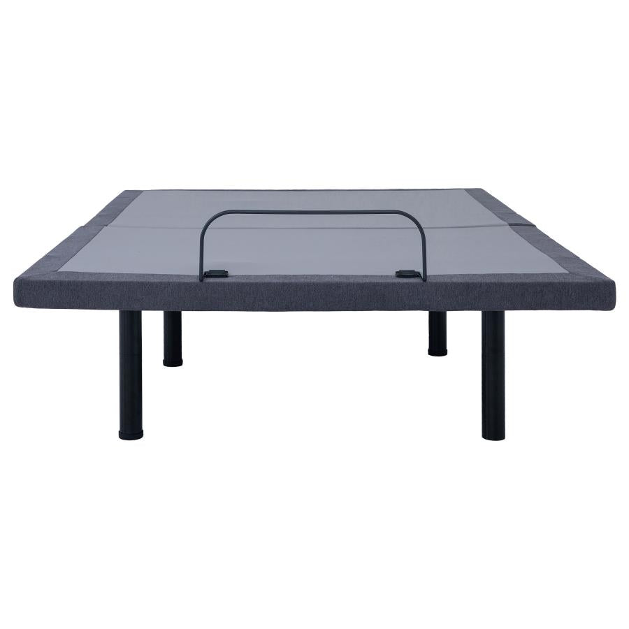 Clara Full Adjustable Bed Base Grey and Black - 350131F