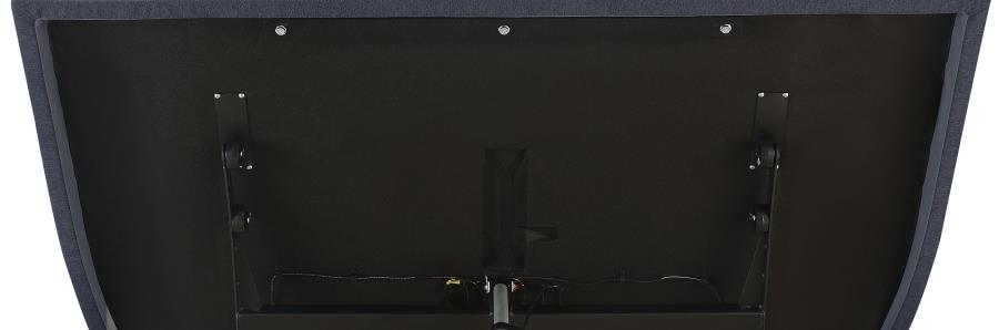 Clara Eastern King Adjustable Bed Base Grey and Black - 350131KE