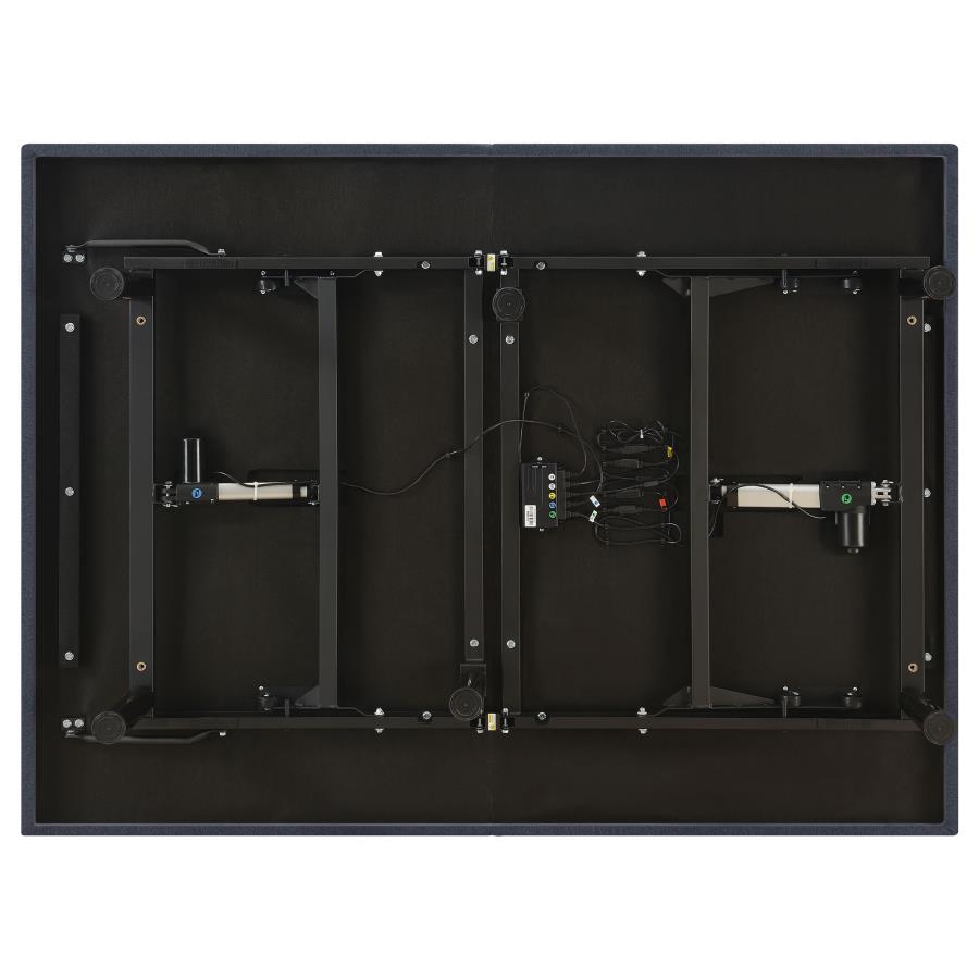 Clara Queen Adjustable Bed Base Grey and Black - 350131Q