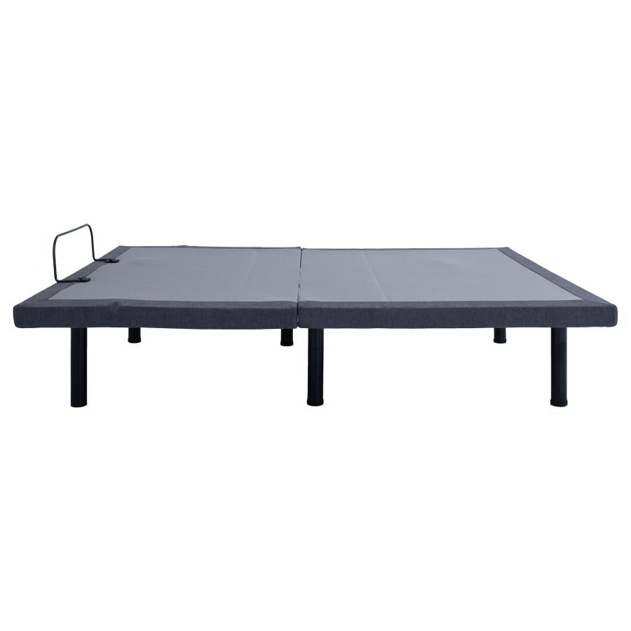 Negan Queen Adjustable Bed Base Grey and Black - 350132Q