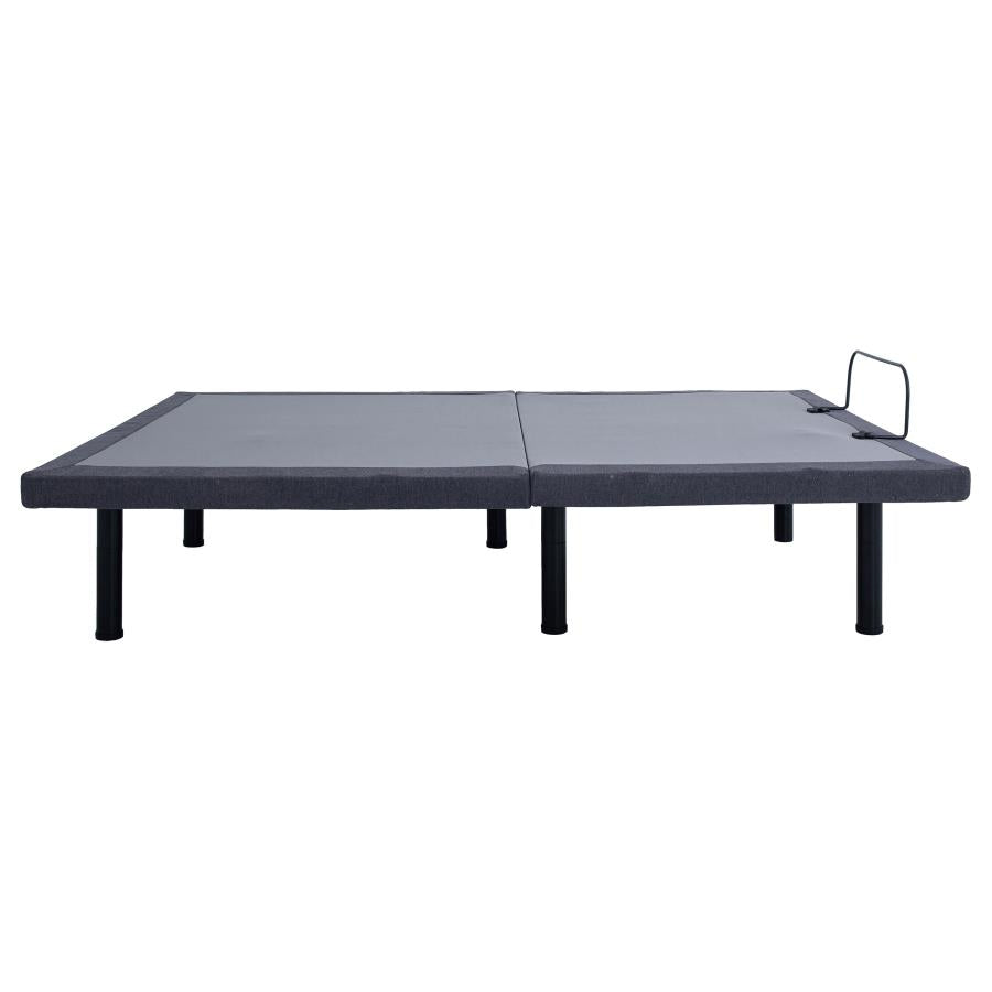 Negan Twin Extra Long Adjustable Bed Base Grey and Black - 350132TL