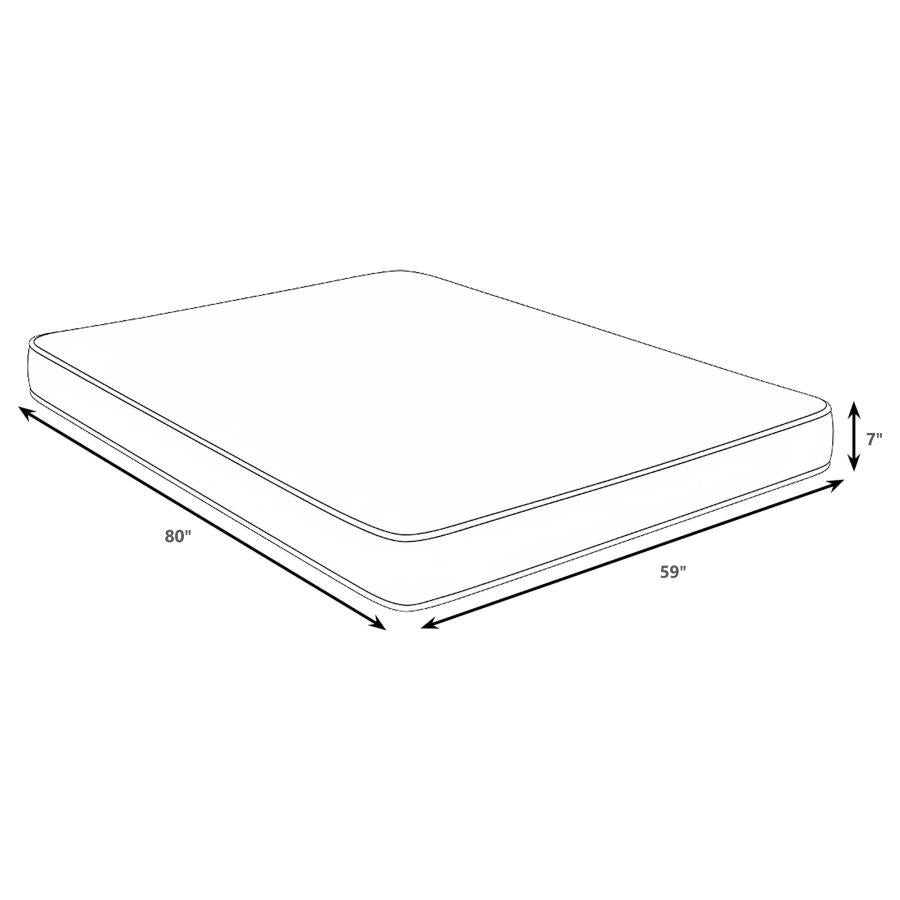 Kenyon 7-inch Queen Bamboo Cover Firm Foam Mattress - 350361Q