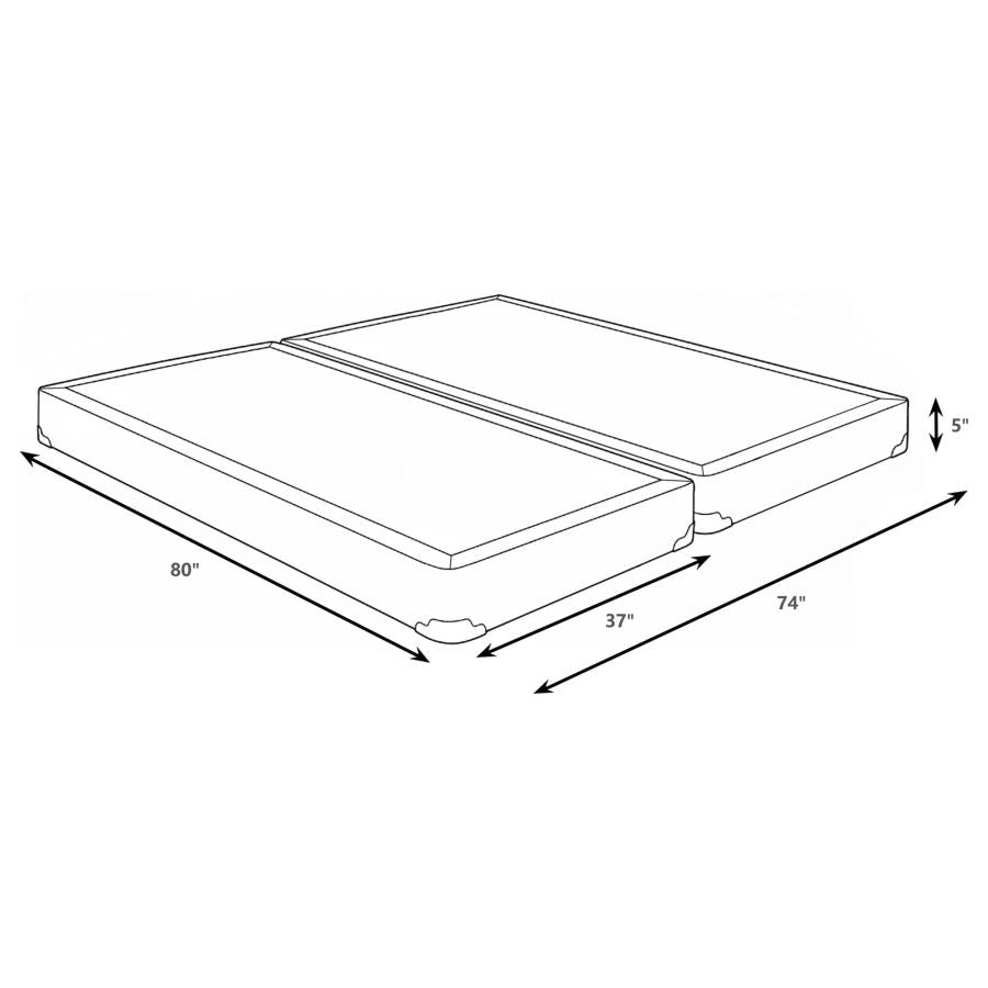 Mercer 5-inch Split Eastern King Low Profile Foundation - 350415KE