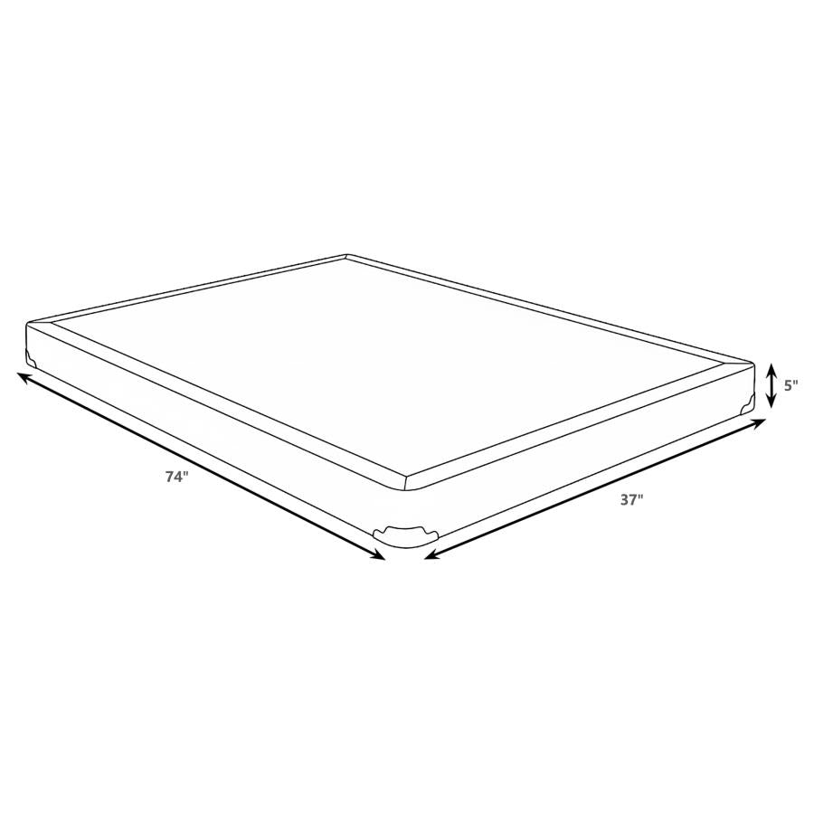Mercer 5-inch Twin Low Profile Box Spring Foundation - 350415T