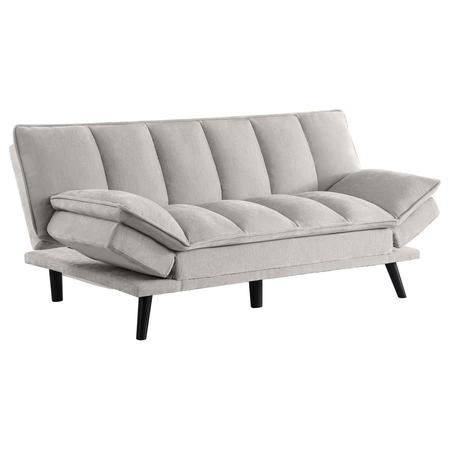 Laredo Upholstered Tufted Convertible Sofa Bed Light Grey - 360017