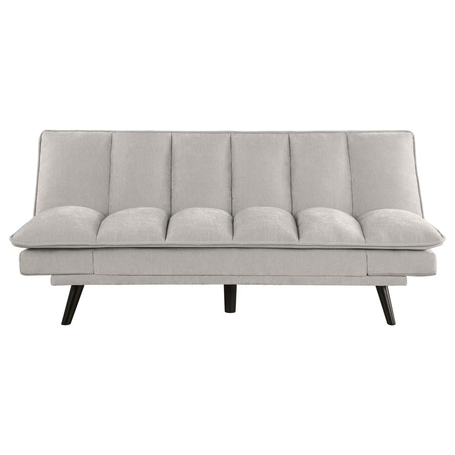 Laredo Upholstered Tufted Convertible Sofa Bed Light Grey - 360017