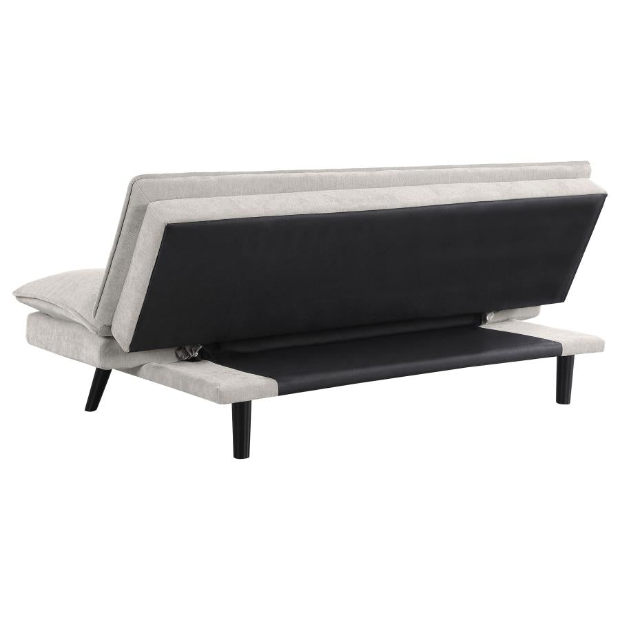Laredo Upholstered Tufted Convertible Sofa Bed Light Grey - 360017