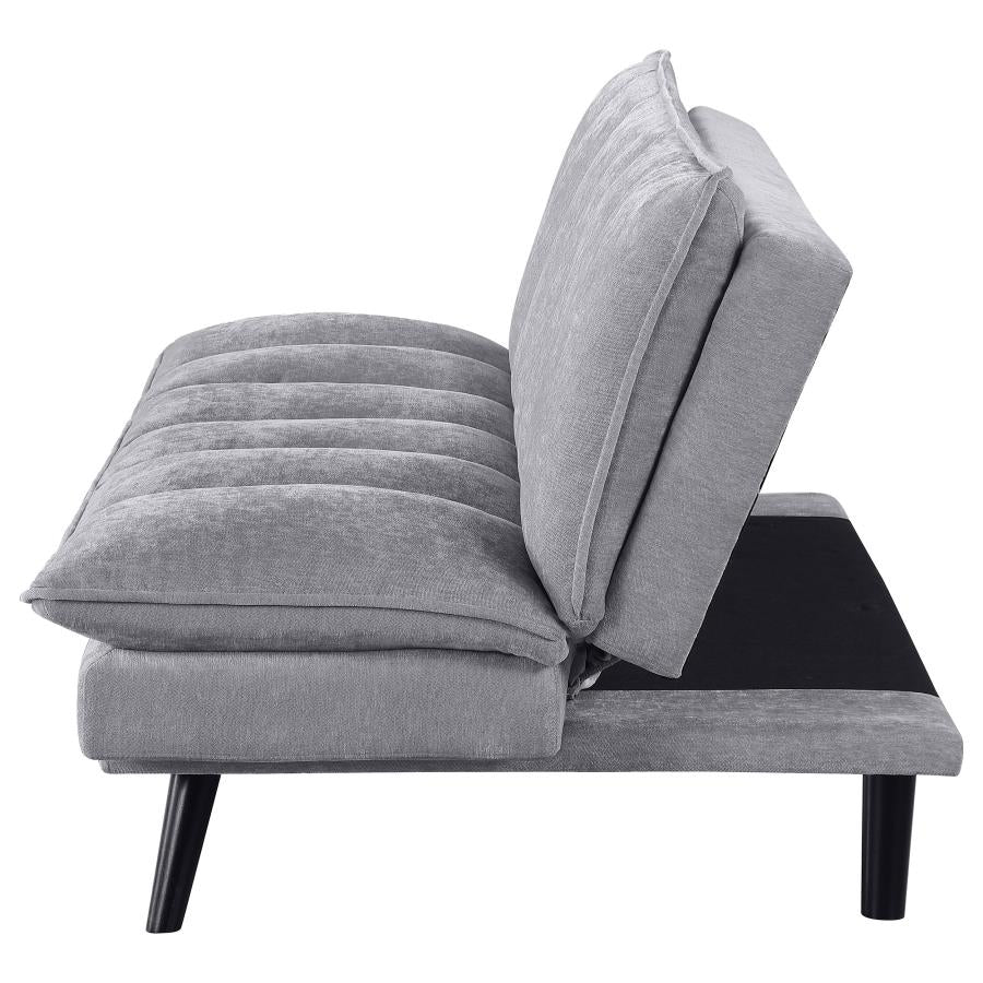 Laredo Upholstered Tufted Convertible Sofa Bed Grey - 360018