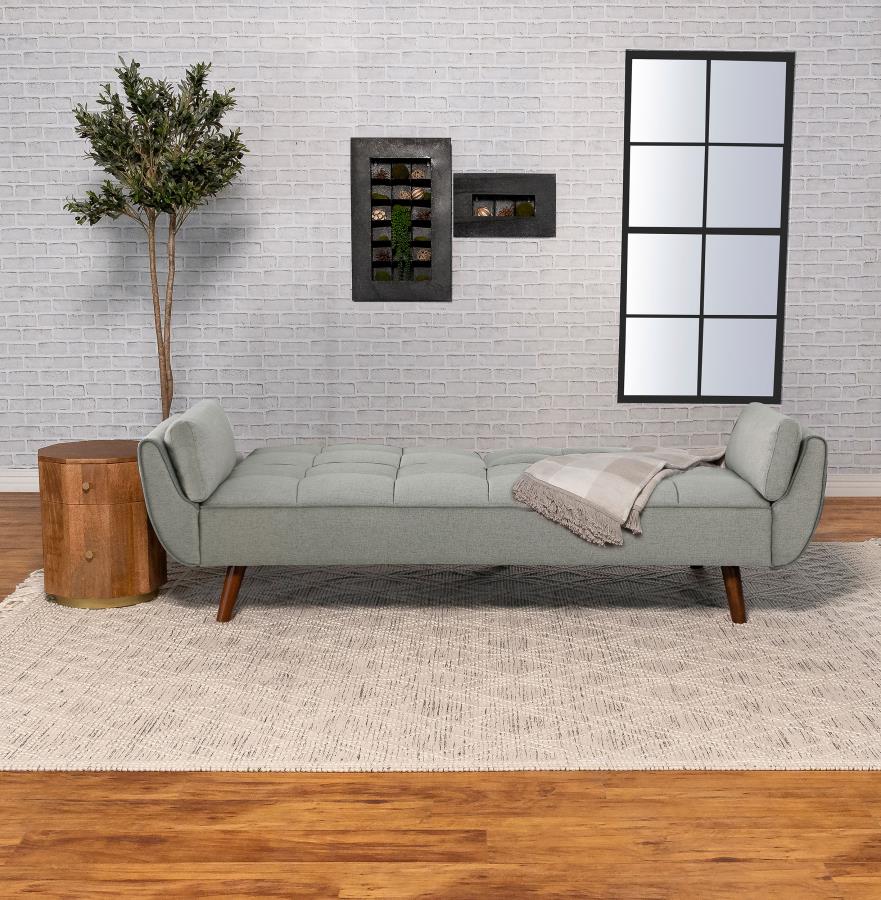 Caufield Upholstered Tufted Convertible Sofa Bed Grey - 360096