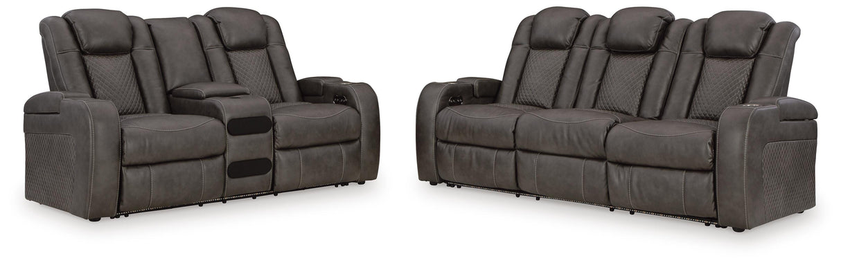 Fyne-Dyme Power Reclining Sofa and Loveseat - 36602U1