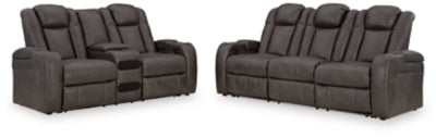 Fyne-Dyme Power Reclining Sofa and Loveseat - 36602U1
