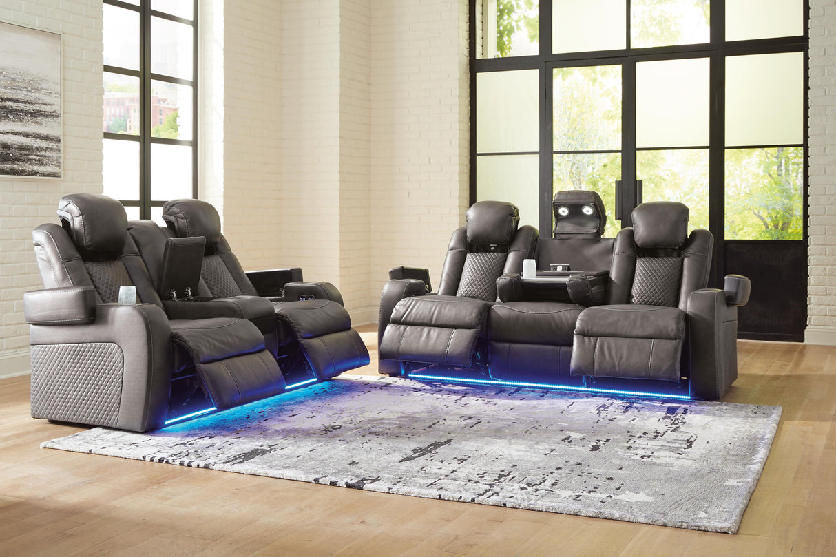 Fyne-Dyme Power Reclining Sofa and Loveseat - 36602U1