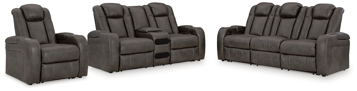 Fyne-Dyme Power Reclining Sofa, Loveseat and Recliner - 36602U2