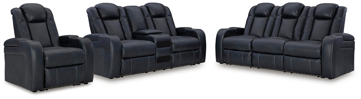 Fyne-Dyme Power Reclining Sofa, Loveseat and Recliner - 36603U2