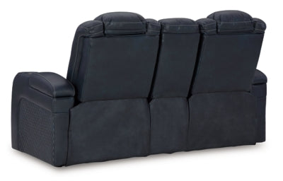 Fyne-Dyme Power Reclining Loveseat with Console - 3660318