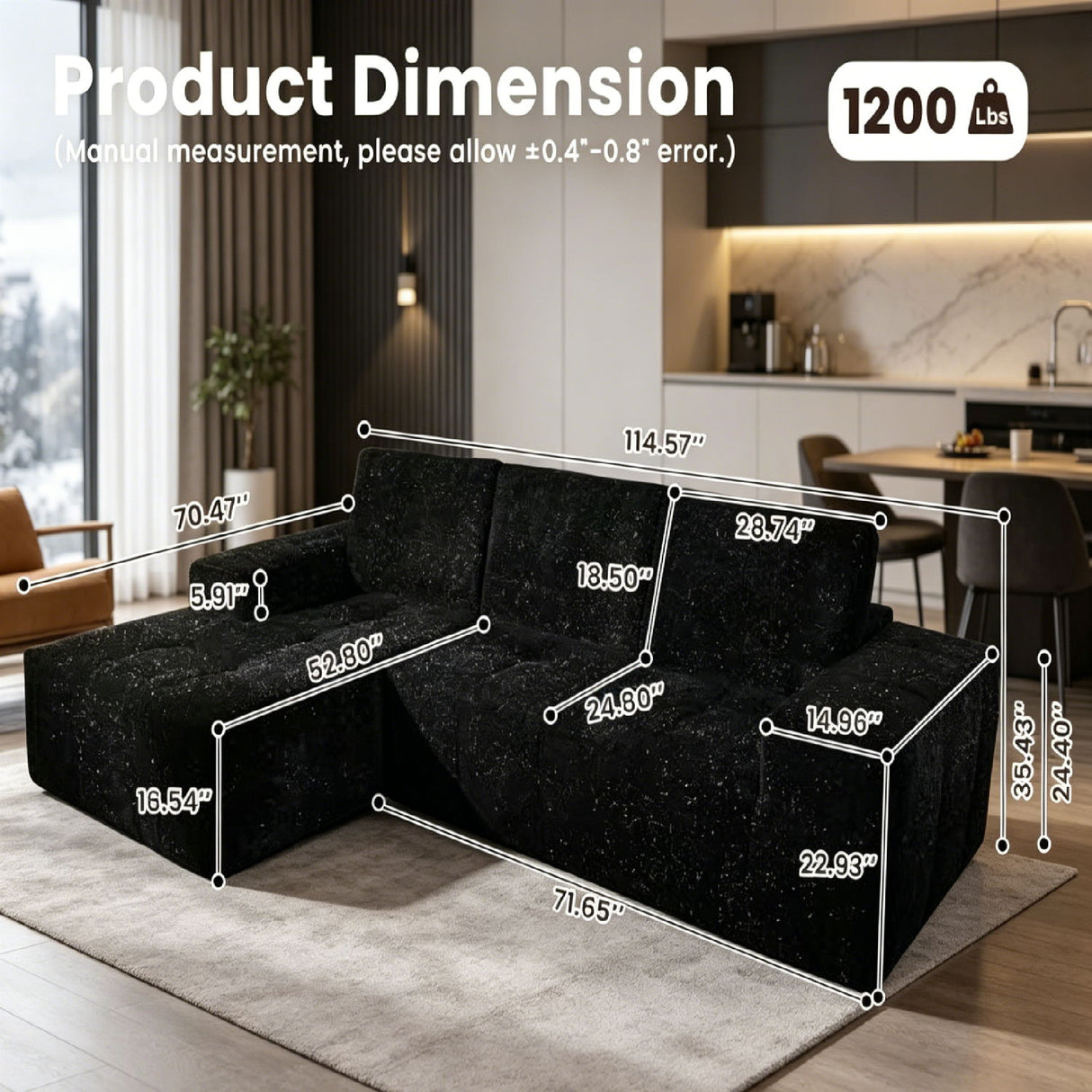 Boneless Couches For Living Room With Chaise