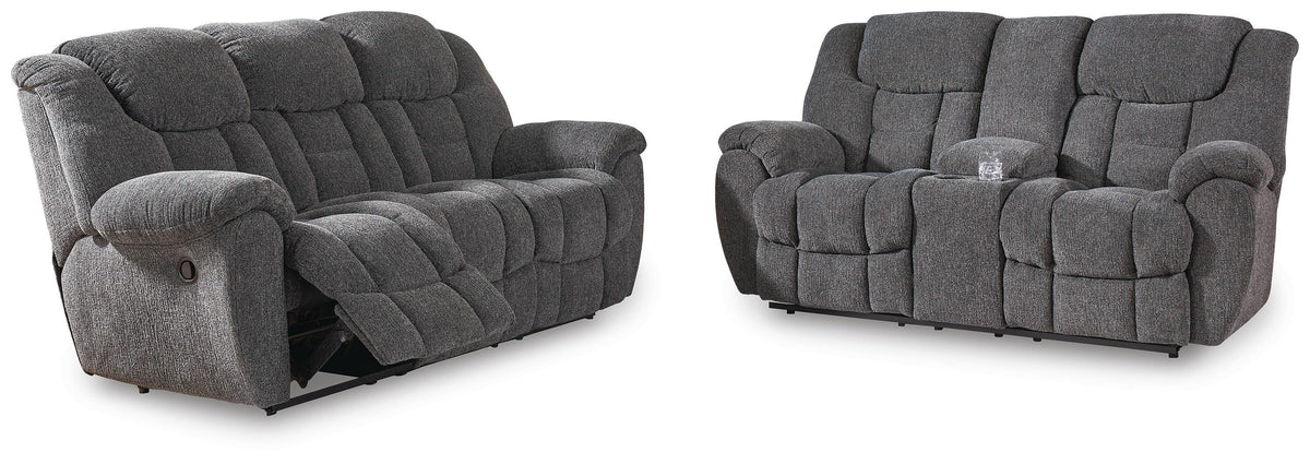 Foreside Reclining Sofa and Loveseat - 38104U1