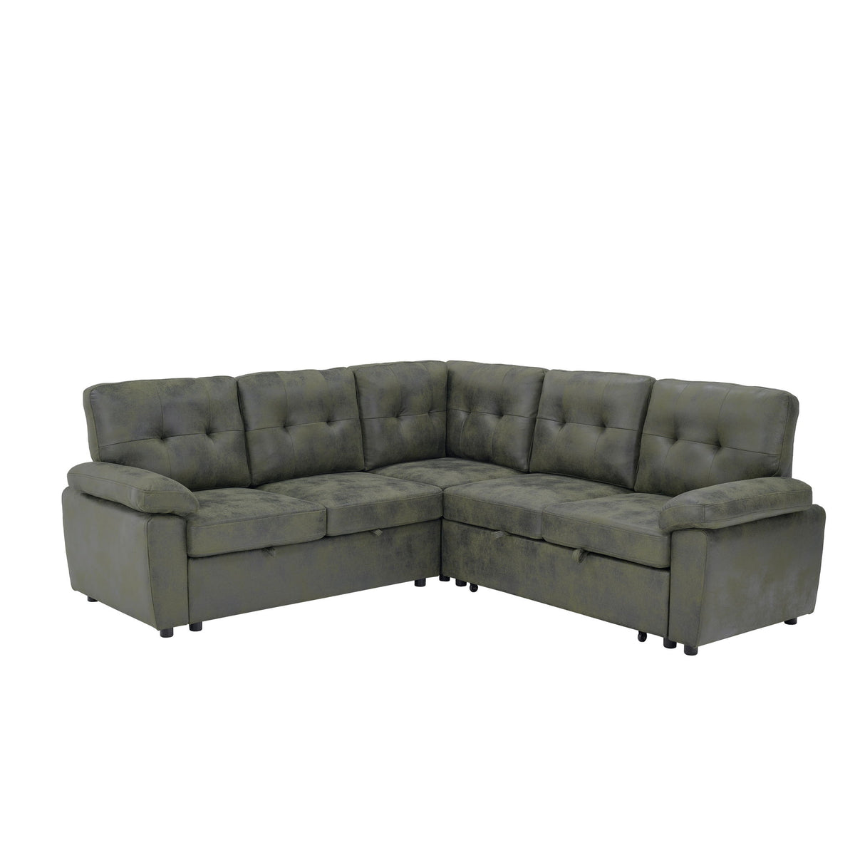 Convertible Sectional Sofa Bed & Pull Out Sleeper And Storage