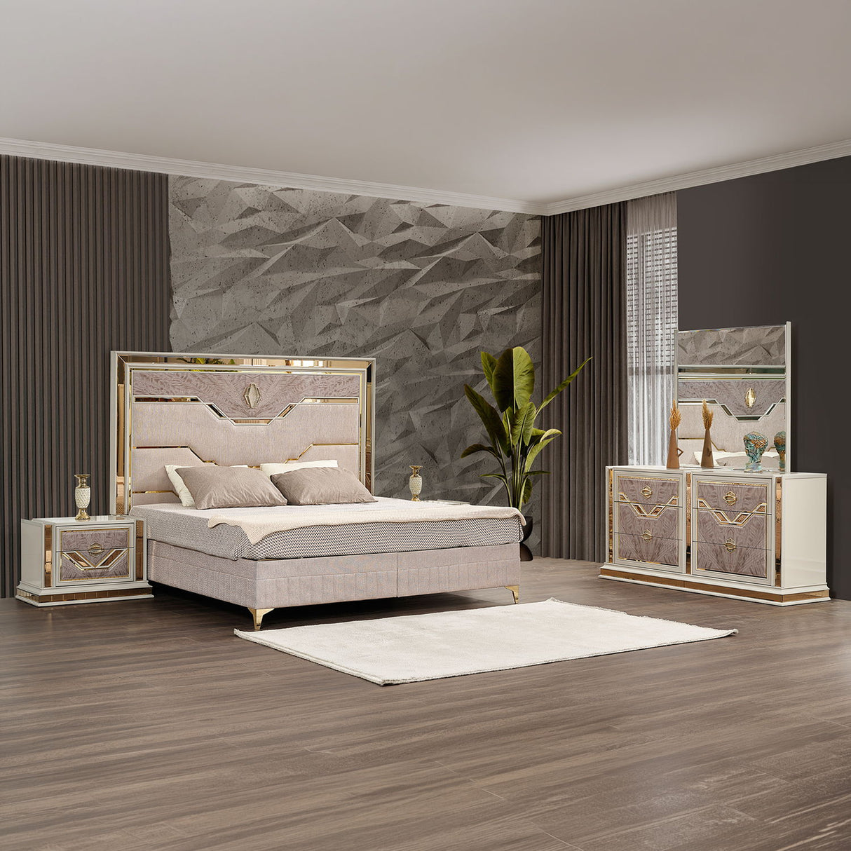Omari - Upholstered Bedroom Set