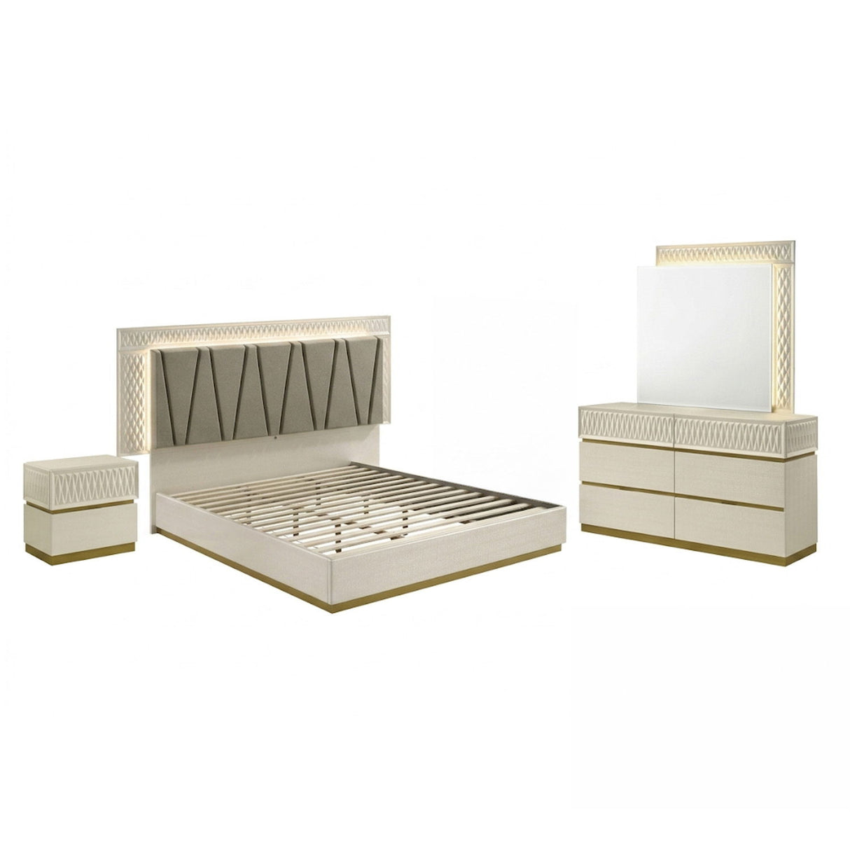 Stanley - Bedroom Set With LED Headboard