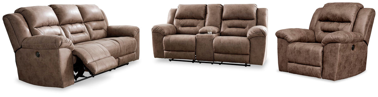 Stoneland Power Reclining Sofa, Loveseat and Recliner - 39905U5